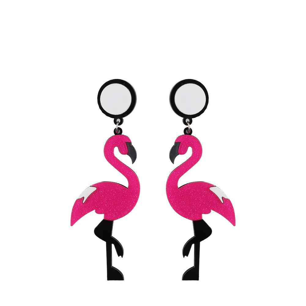 Flamingo Drop Earrings