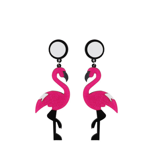 Flamingo Drop Earrings