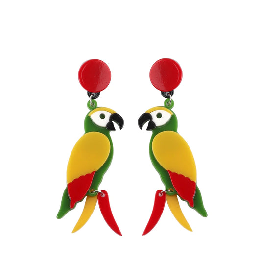 Parrot Drop Earrings