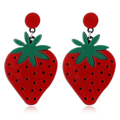 Strawberry Large Stud Earrings