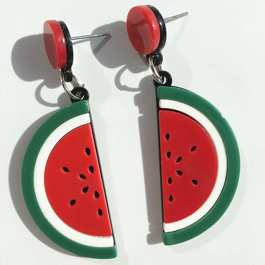 Watermelon Drop Earrings