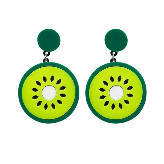 Kiwi Fruit Drop Earrings