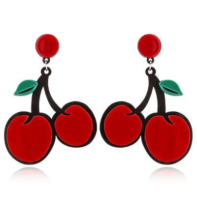 Cherry Drop Earrings